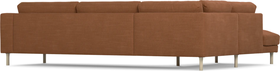 Willow - 3-sits soffa med divan vänster, fast klädsel - Orange