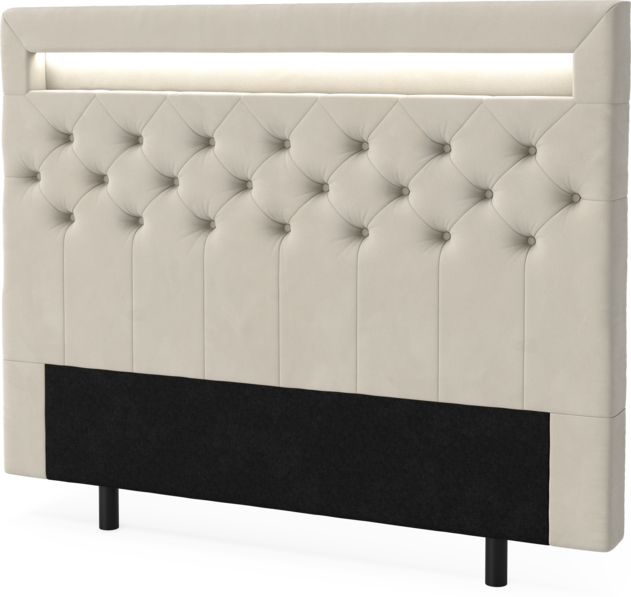 New York led - Sänggavel, 90-210 cm - Beige