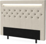 New York led - Sänggavel, 90-210 cm - Beige
