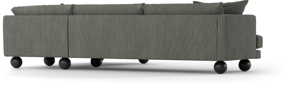 Harper - 3-sits soffa med divan höger - Grå