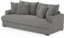 Mila - 3-sits soffa, hel dyna - Grå