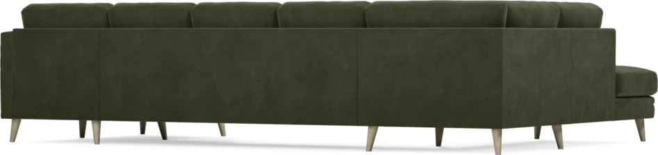 Eden - 3-sits soffa med divan vänster och schäslong höger - Grön