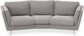 Madison - 3-sits soffa svängd, 70 cm - Grå