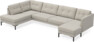 Rio - 4-sits soffa med divan vänster och schäslong höger - Beige