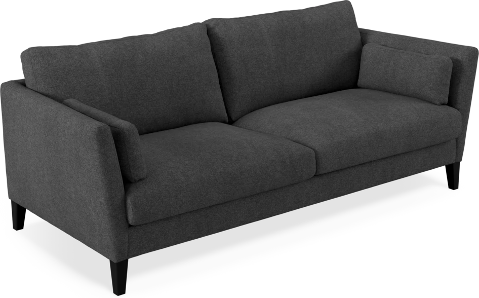 Winston - 3-sits soffa - Svart