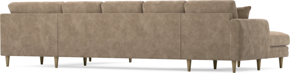 Eden - 3-sits soffa med schäslong vänster och divan höger - Beige
