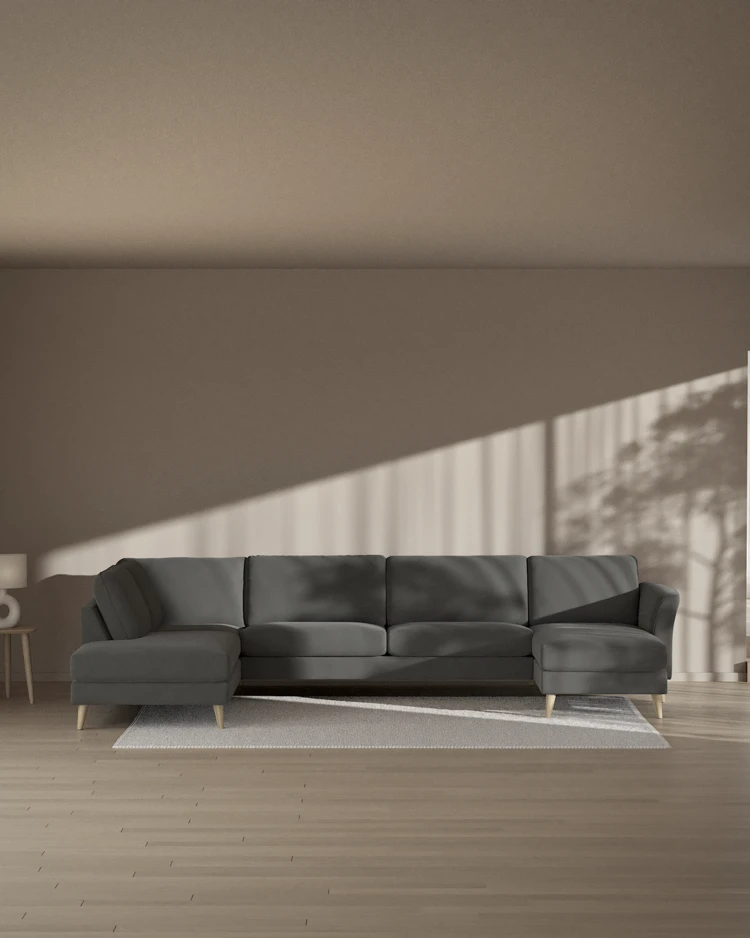 Bridge - 3-sits soffa med divan vänster och schäslong höger - inspiration