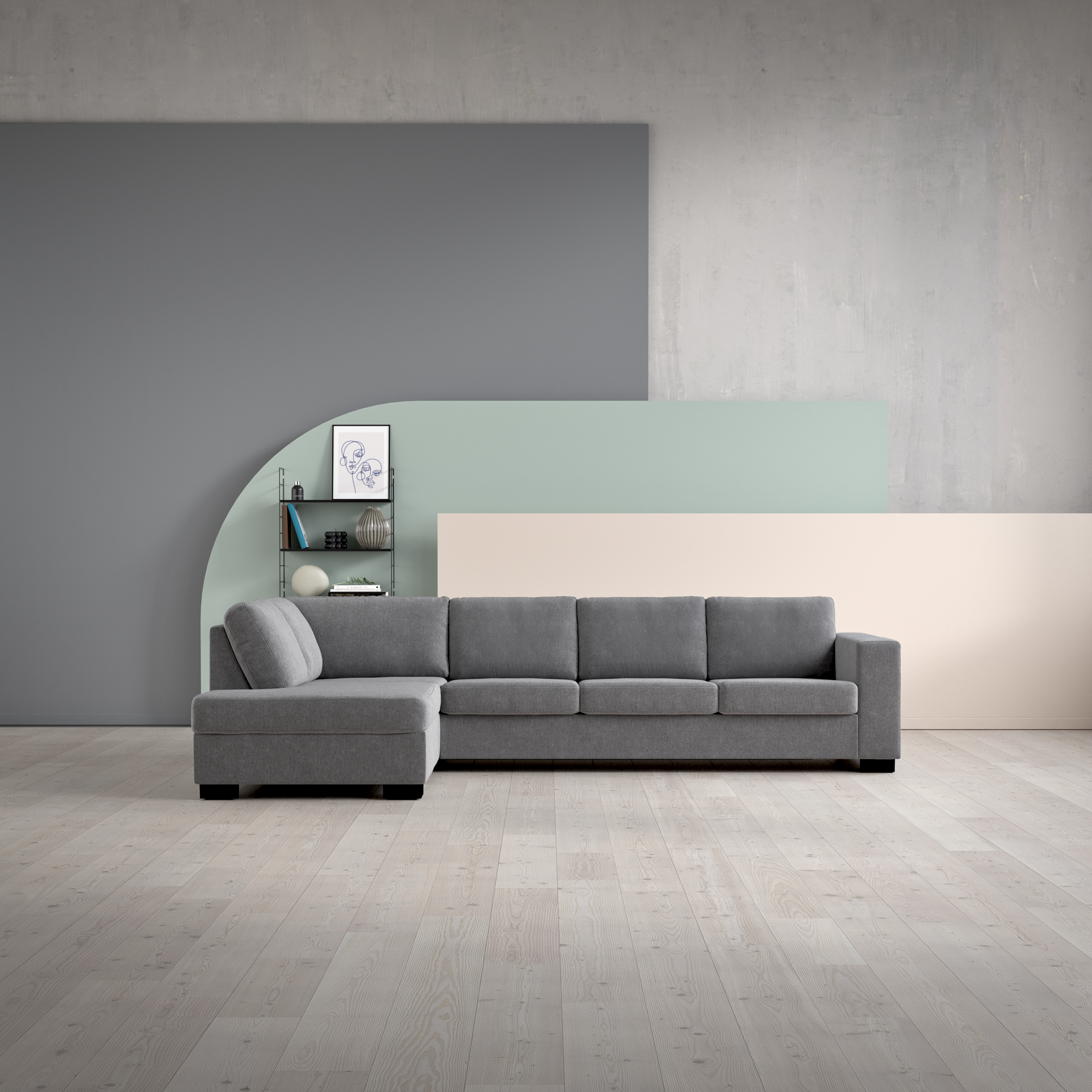 Nevada - 3-sits soffa med divan vänster - inspiration