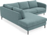 Madison - 2-sits soffa med divan vänster - Blå