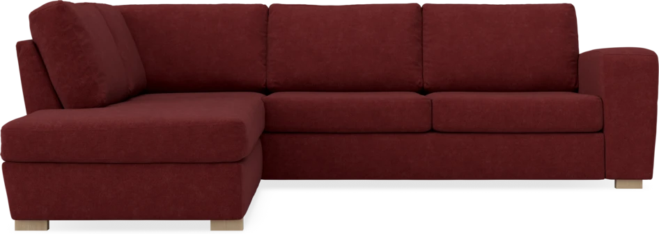 Friday - 2,5-sits soffa med divan vänster - Rosa