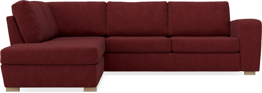 Friday - 2,5-sits soffa med divan vänster - Rosa