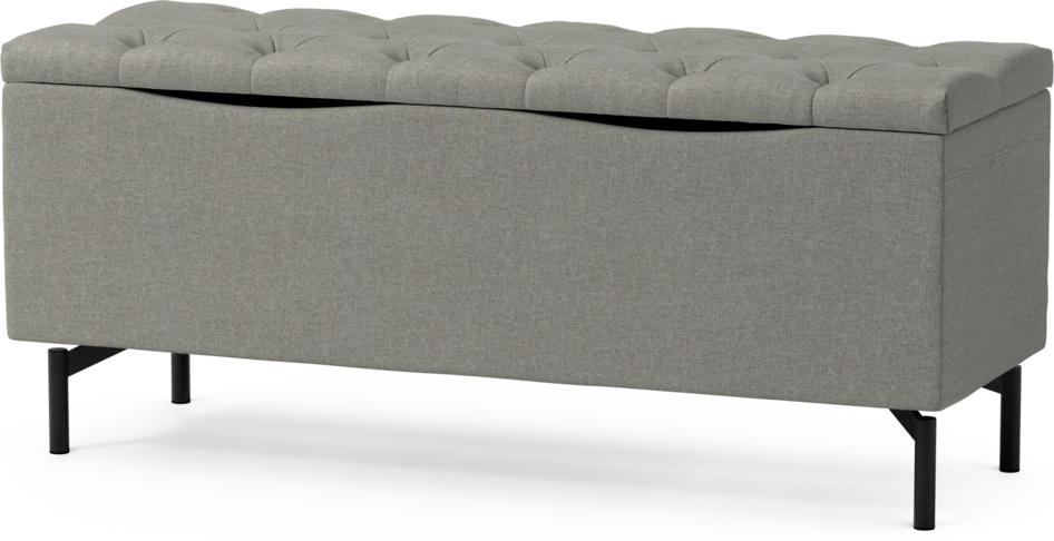 Delux Pikerad XL - Sittbänk pikerad - Grå