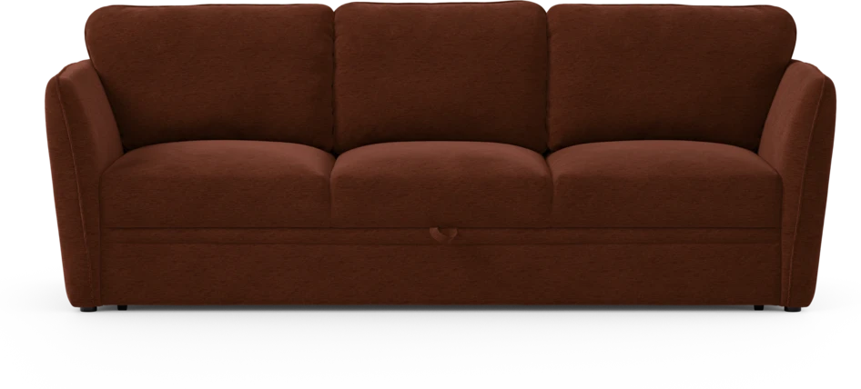 Öland - Bäddsoffa 3-sits, längsbäddad - Orange