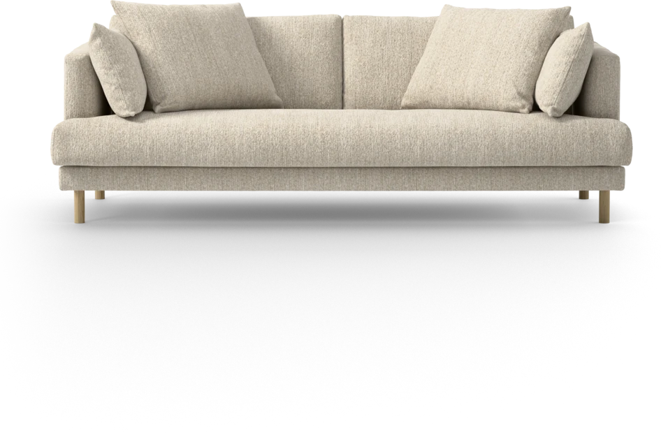 Harper - 3-sits soffa, hel dyna - Beige