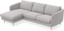 Madison Lux - 2-sits soffa med schäslong vänster - Grå