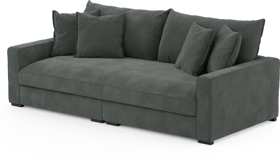 Rossi - 3-sits soffa, hel dyna - Grå