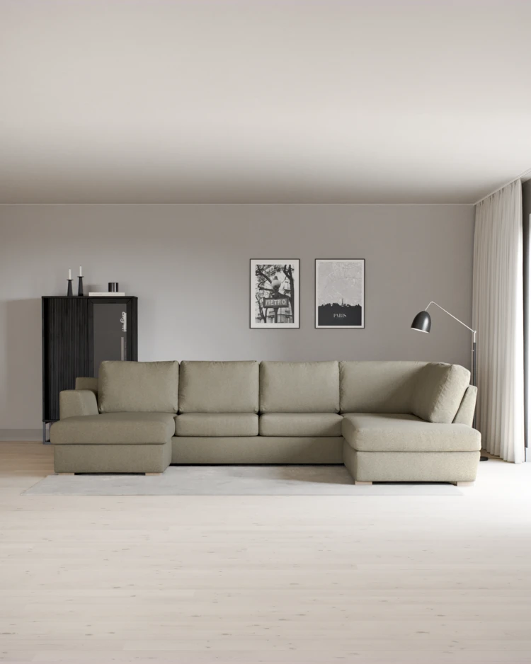 Friday - 3-sits soffa med schäslong vänster och divan höger - inspiration