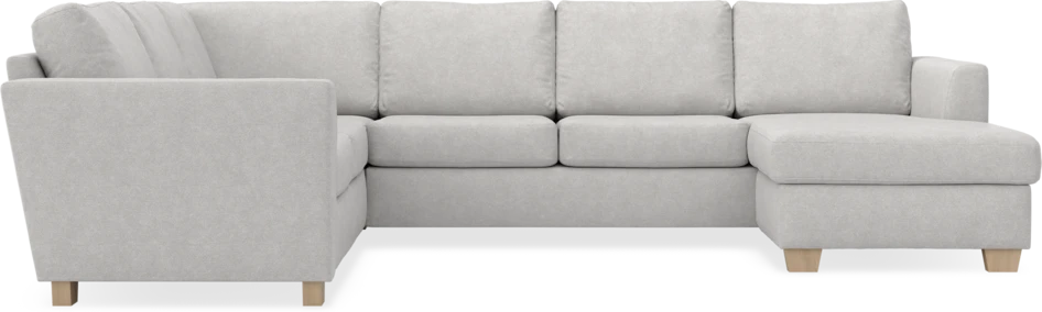 Friday - Hörnsoffa, 2+3-sits med schäslong höger - Grå