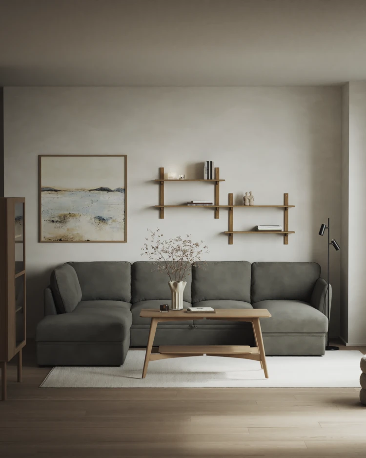 Öland - Bäddsoffa med divan vänster och schäslong höger - inspiration