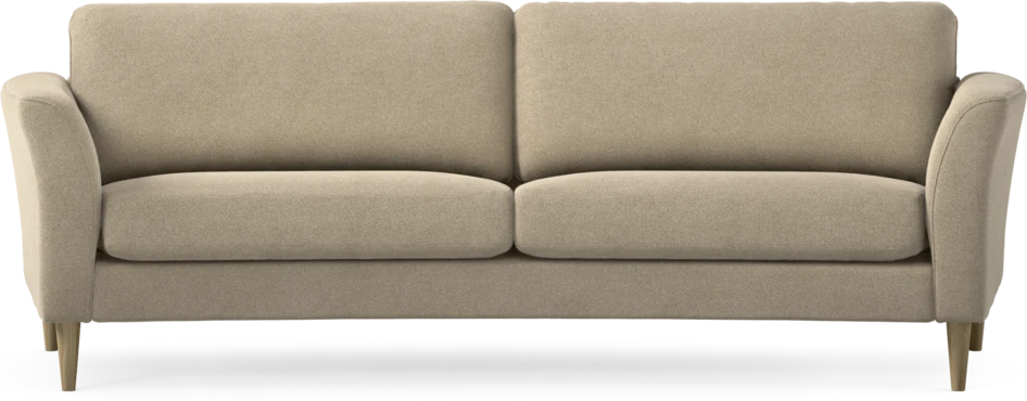 Bridge - 3-sits soffa svängd - Beige
