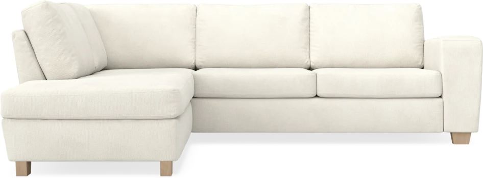Friday - 2,5-sits soffa med divan vänster - Vit