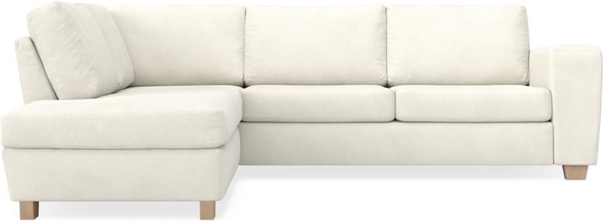 Friday - 2,5-sits soffa med divan vänster - Vit