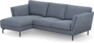 Madison Lux - 2-sits soffa med schäslong vänster - Blå