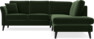 Eden - 2-sits soffa med divan - Grön