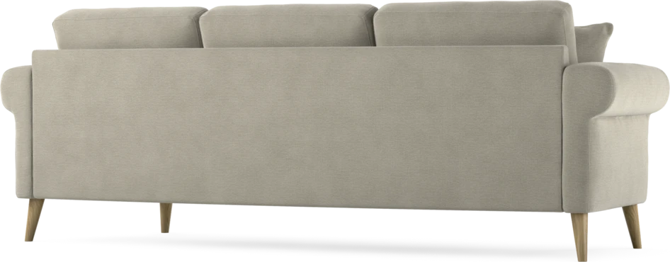Eden - 3-sits soffa svängd - Brun