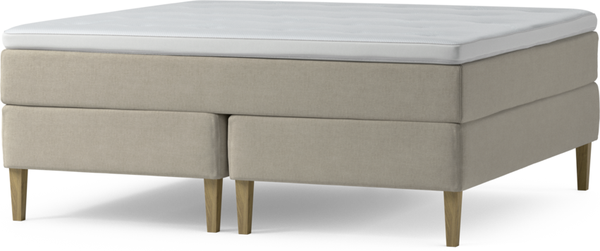 Delux Dream - Kontinentalsäng, dubbelsäng med bäddmadrass och sängben