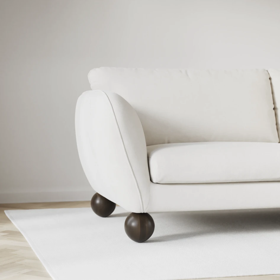 Madison Lux - Hörnsoffa 2+3-sits, hörn 2 - Vit