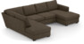Friday - 3-sits soffa med divan vänster och schäslong höger - Brun