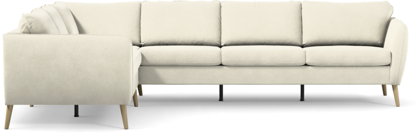 County - Hörnsoffa, 2+3-sits - Vit
