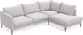 Impression Delux - 3-sits soffa med divan höger - Grå