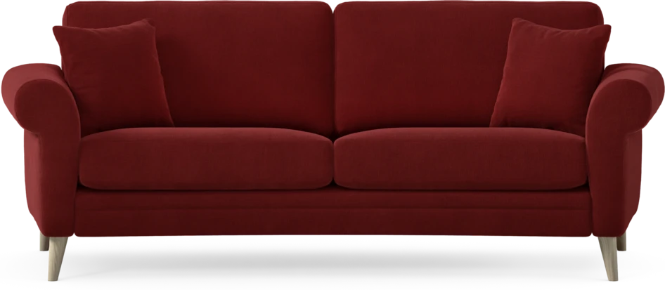 Eden - 2,5-sits soffa svängd - Röd