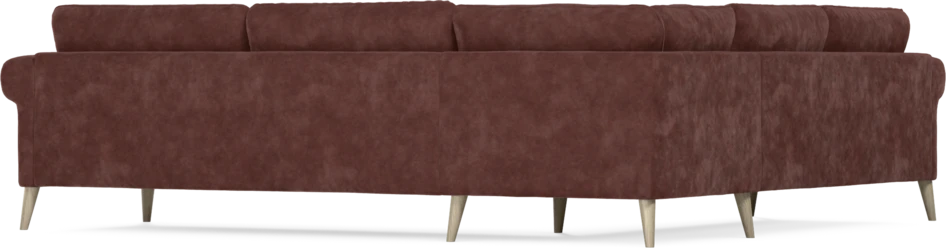 Bridge - Hörnsoffa, 2+3-sits - Röd