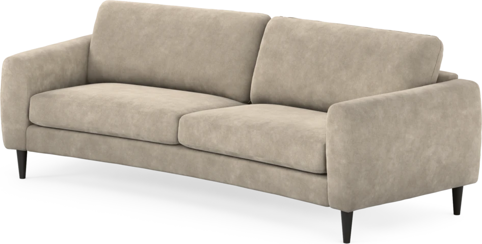 Bridge - 3-sits soffa svängd - Beige