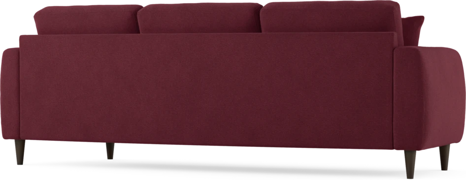 Eden - 3-sits soffa svängd - Röd