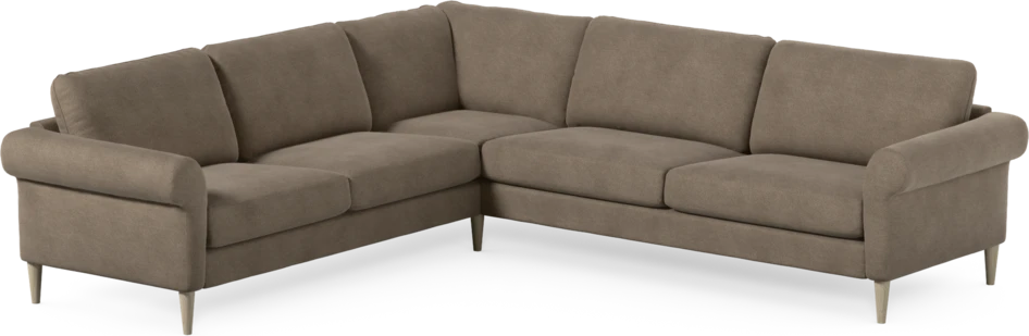 Bridge - Hörnsoffa, 2+3-sits - Brun