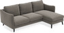 Madison Lux - 2-sits soffa med schäslong höger - Grå