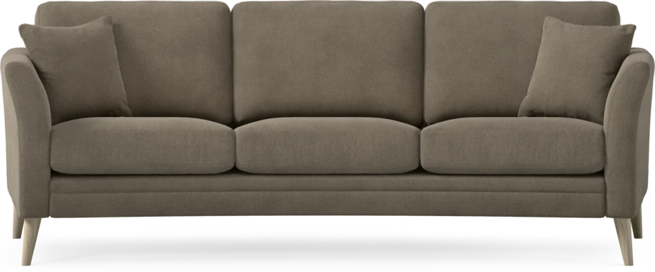Eden - 3-sits soffa svängd - Beige