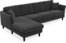 Eden - 3-sits soffa med schäslong - Grå