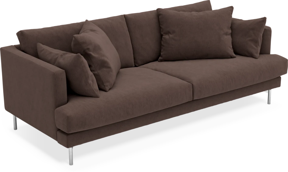 Harper - 3-sits soffa - Brun
