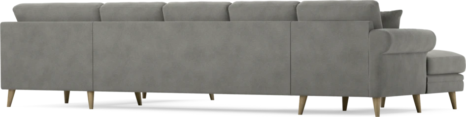 Eden - 3-sits soffa med schäslong vänster och divan höger - Grå
