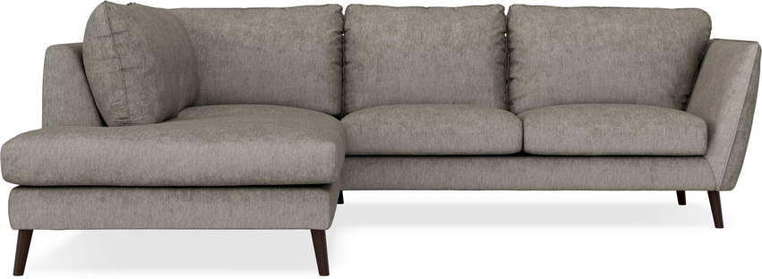 Madison - 2-sits soffa med divan vänster - Grå