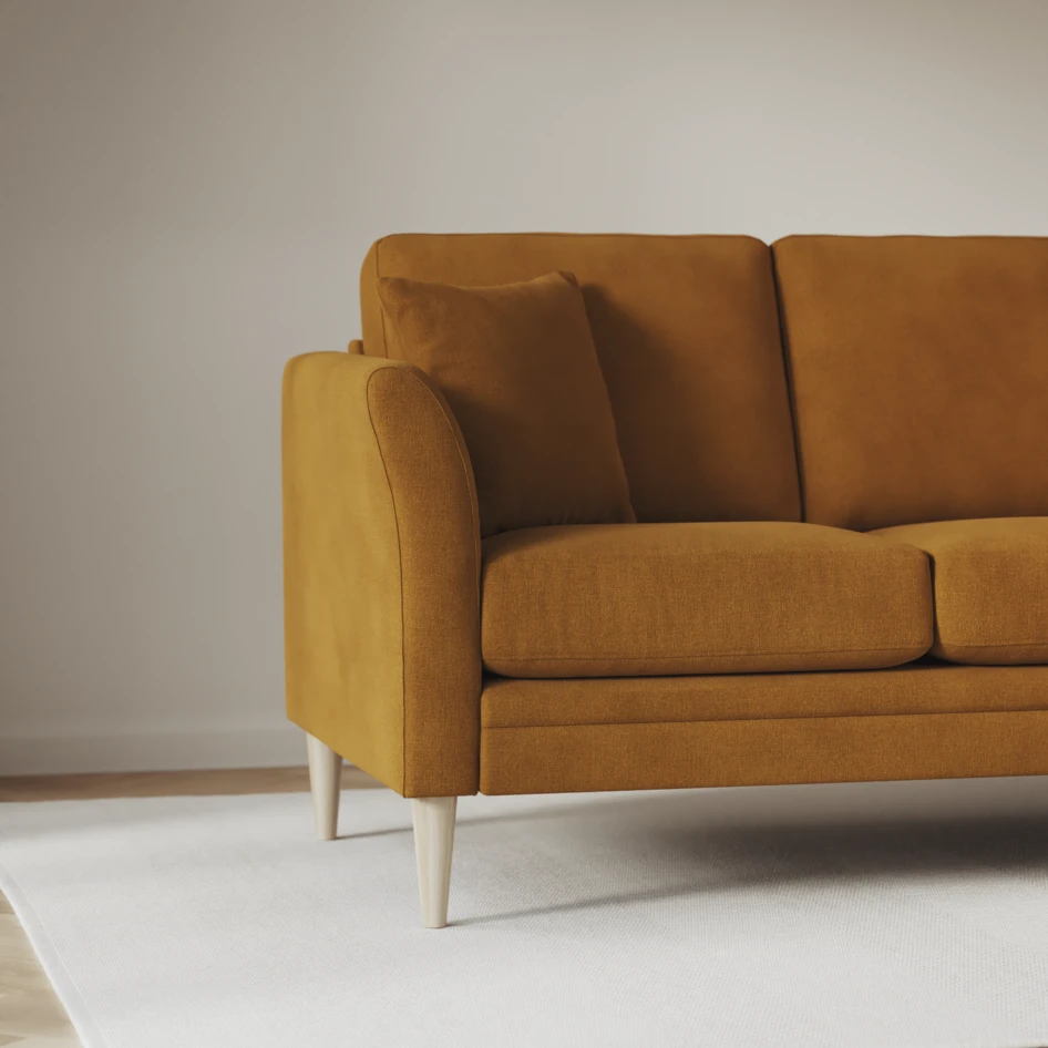 Eden - 3-sits soffa - Gul
