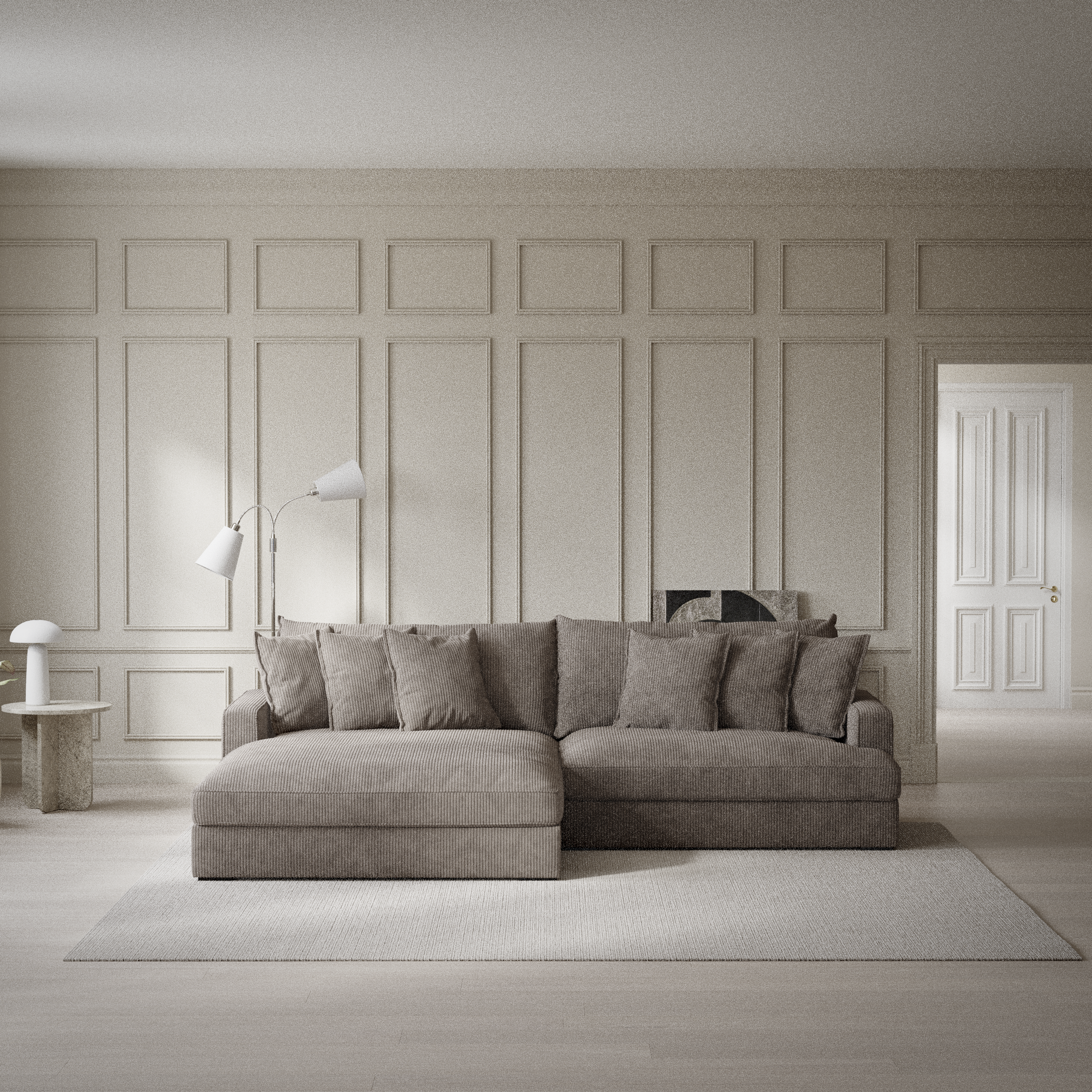 Rossi, 2-sits soffa med schäslong XL vänster