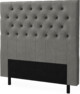 Delux Pikerad XL - Sänggavel, 90-210 cm - Grå