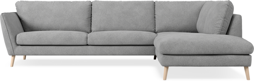 Madison Lux - 3-sits soffa med divan höger - Vit
