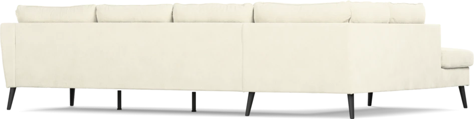 County - 3-sits soffa med divan vänster - Vit
